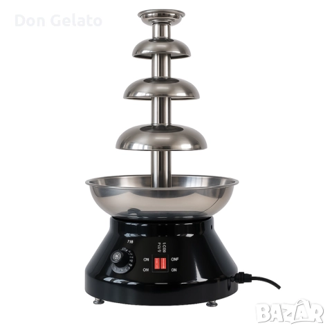 Шоколадов фонтан Don Gelato | Професионален 4 нива 1.8 литра