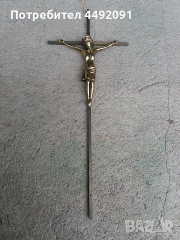 църковен кръст метален , снимка 1