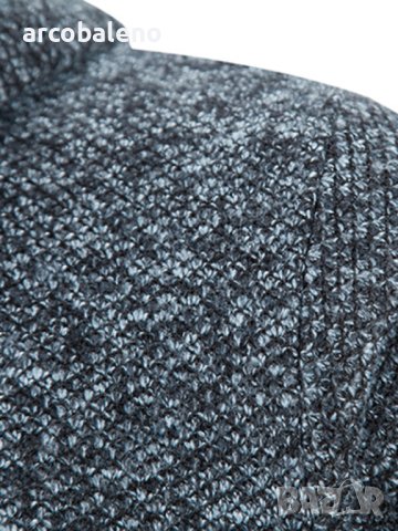 Ежедневно мъжко плетено яке с качулка и цип, 5цвята, снимка 16 - Якета - 43563868