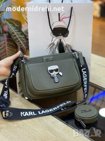 Дамска чанта Karl Lagerfeld, снимка 1 - Чанти - 32266811