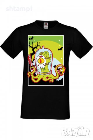 Мъжка тениска The Simpsons Alien,Halloween,Хелоуин,Празник,Забавление,Изненада,Обичаи,
