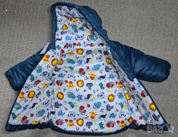 Ново детско зимно ватирано яке Rainy 74 см (6-9м), снимка 2 - Бебешки якета и елеци - 43338953