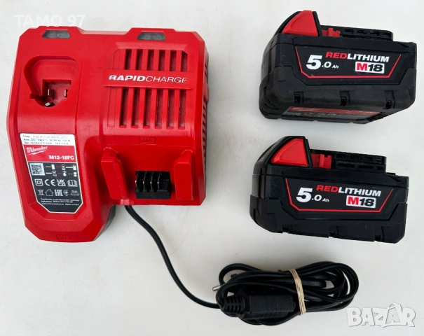 Milwaukee M18 ONEFHIWF34 - Безчетков мощен гайковерт 2x18V 5.0Ah, снимка 7 - Други инструменти - 53102815