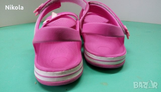 Детски розови сандали - чехли с велкро лепенки №30/31, снимка 6 - Детски сандали и чехли - 27620276
