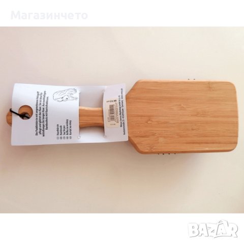 Четка за коса бамбук Mibella + Подарък Правоъгълна тефлонова форма за кекс и хляб 31 х 11 х 7 см., снимка 2 - Форми - 43961336