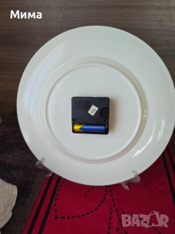 Порцеланов английски часовник, снимка 3 - Стенни часовници - 51527989