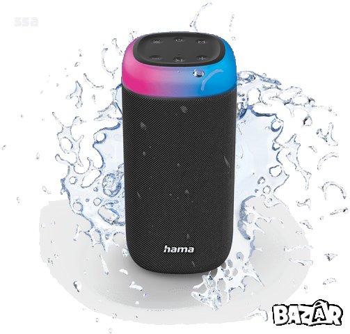 Блутут колонка HAMA Shine 2.0, 30W, LED, Защита от вода, HAMA-188228, снимка 3 - Bluetooth тонколони - 43355198