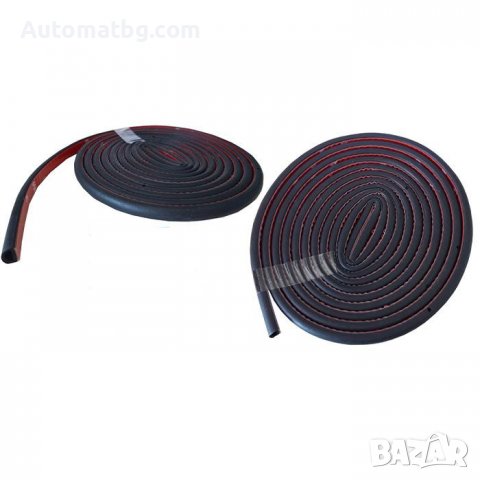 Универсално гумено уплътнение Automat, Уплатнение за автомобил, 10х6мм, 3метра, Черен, снимка 2 - Аксесоари и консумативи - 37984142