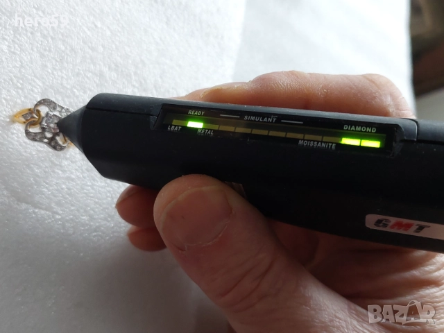  Дамски сребърен пръстен с лабораторен  диамант и 18 каратова позлата, снимка 6 - Пръстени - 51550438