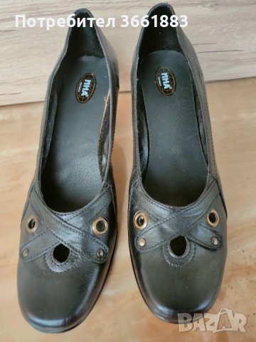 Нови кожени бълг. обувки, снимка 5 - Дамски обувки на ток - 39909409