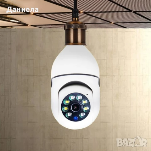 Куполна камера тип крушка 2MP Full HD 360°, снимка 3 - HD камери - 51373598