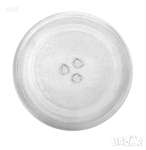 Стъклена чиния за микровълнова фурна, 24,5 см, Y-образна форма Универсална