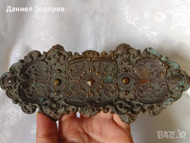 Стара Медна Мастилница и Перодръжка, снимка 13 - Антикварни и старинни предмети - 48826457