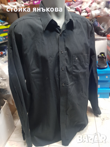 Продавам мъжка черна риза XL, снимка 3 - Ризи - 36536011