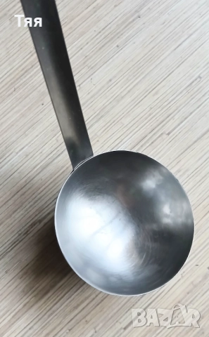 Голям неръждаем черпак , снимка 2 - Форми - 52372516