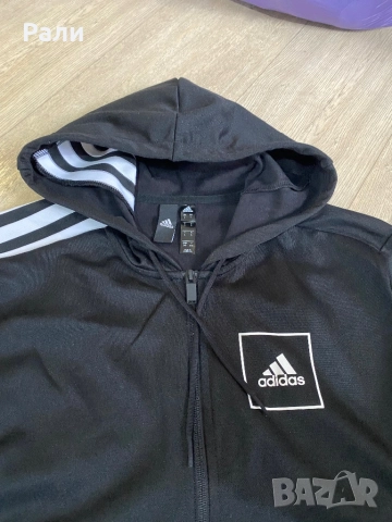суитшър Adidas M 3 S Pique FZ, снимка 5 - Суичъри - 48559812
