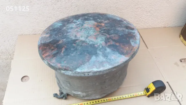 масивен кован бакър, казан мед , снимка 8 - Антикварни и старинни предмети - 47620409