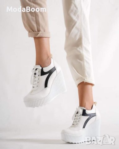 💯Кожени стилни дамски боти на платформа / различни цветове💯, снимка 4 - Дамски боти - 43414835