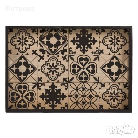 Дървен поднос-41x28x3.5 см./поднос/табла, снимка 2 - Аксесоари за кухня - 48680900