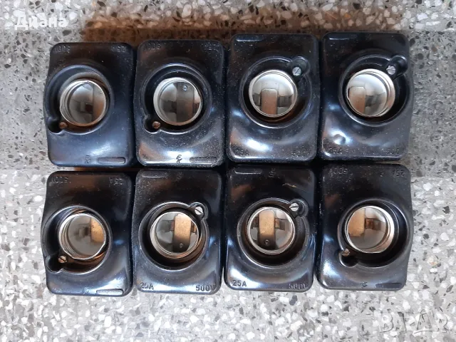 Панцер. Основи за предпазители (бушони) 25А и 63А - черни и бели, снимка 4 - Други - 47897502