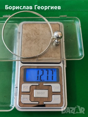 Твърда сребърна гривна 925, снимка 5 - Гривни - 51284582