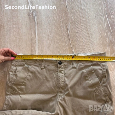 Дамски къси панталони G-Star Raw Laundry Bronson Chino, размер 30, кафяви, снимка 6 - Къси панталони и бермуди - 53047293