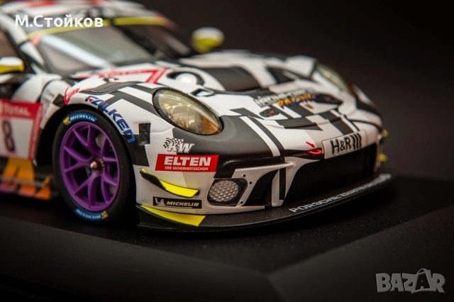 Porsche GT3R Minichamps 1/18, снимка 8 - Колекции - 52675798