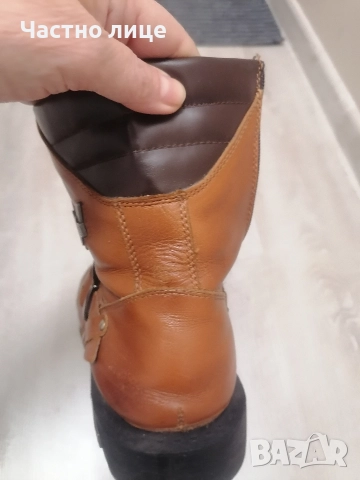 43н.Естествена кожа мъжки боти, стелка 28 см. , снимка 5 - Мъжки боти - 52974415