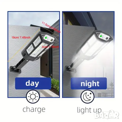 Соларна външна LED лампа сензор за движение