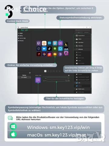 SOOMFON Stream Control Deck (контролер за стрийминг), снимка 4 - Ресийвъри, усилватели, смесителни пултове - 52888580