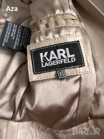 Кожено яке Karl Lagerfeld, снимка 7 - Якета - 48472645