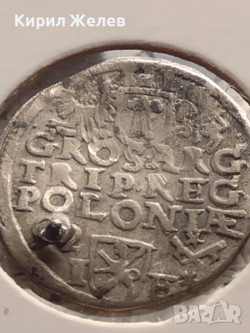 Сребърна монета 3 гроша 1592г. Сигизмунд трети ПОЛША 13709, снимка 11 - Нумизматика и бонистика - 43000901