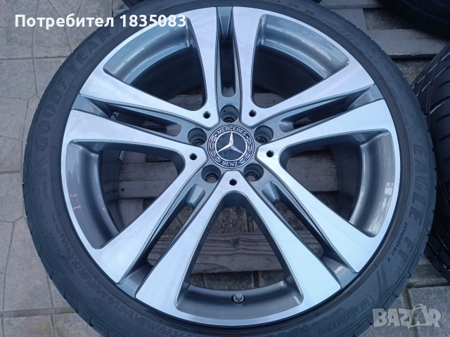 Джанти спорт пакет 19ки 5х112 Mercedes + летни гуми GoodYear, снимка 5 - Гуми и джанти - 52863394