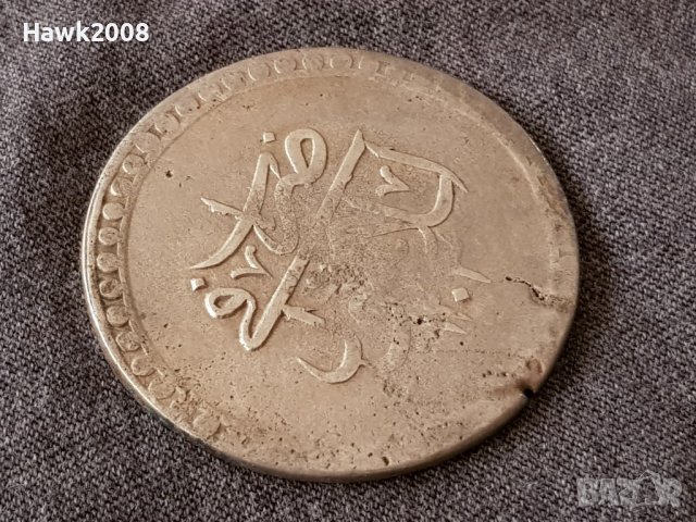Османска Турция 80 пара 1203 РЯДКА година 1 Селим III сребро, снимка 3 - Нумизматика и бонистика - 40803109