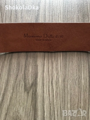 Колан Massimo Dutti естествена кожа, снимка 6 - Колани - 53429747