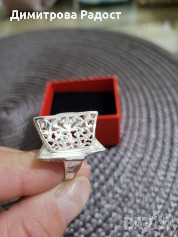 Дамски сребърен пръстен филигран. Състояние ново. Проба 925. , снимка 3 - Пръстени - 39314464