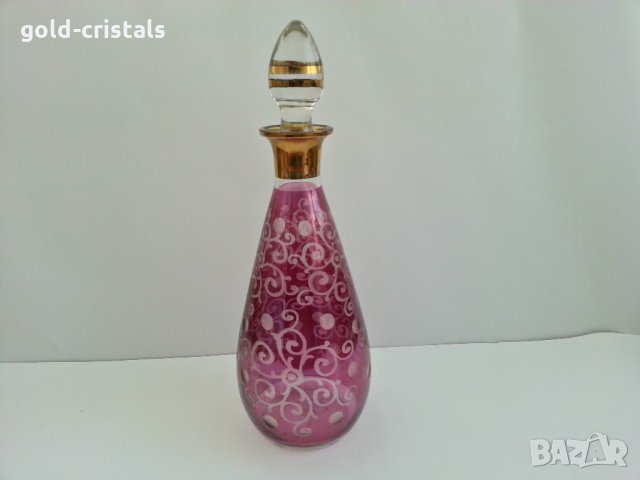 антикварна гарафа Бохемия 