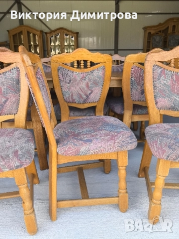 Комплект от 8 трапезни стола , снимка 9 - Столове - 51738351