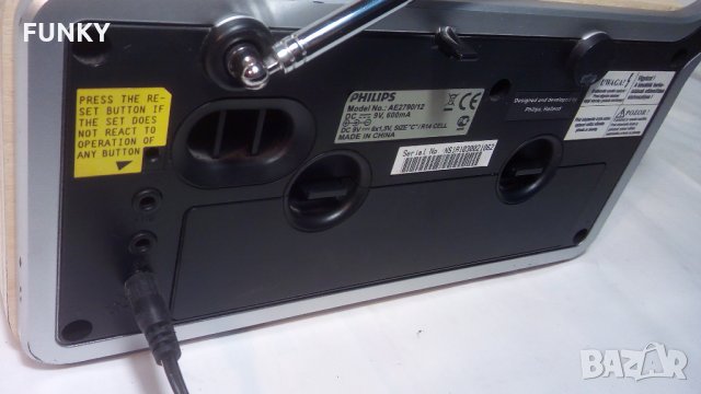 Портативно радио PHILIPS AE2790/12, снимка 12 - Радиокасетофони, транзистори - 28582900