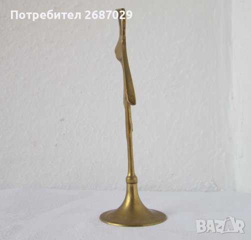 Балерина - метал месинг бронз фигура статуетка, пластика, снимка 5 - Статуетки - 39490028