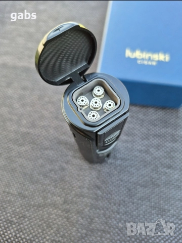 Луксозна запалка за пури lubinski с подарък резачка, снимка 5 - Запалки - 52548409