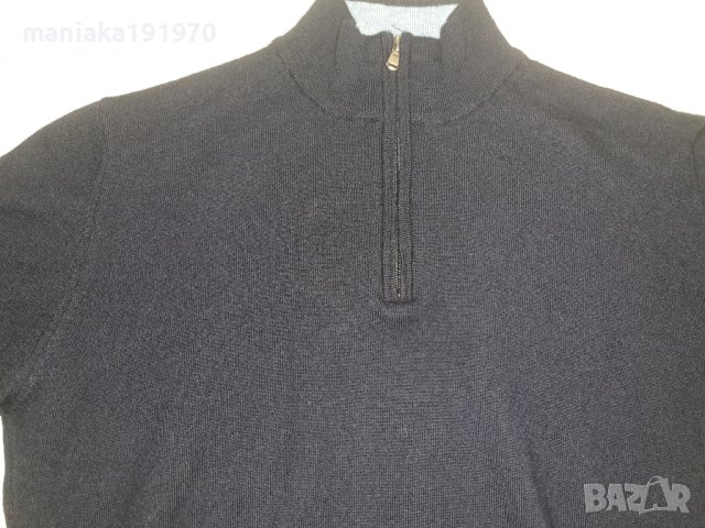 Мъжки италиански пуловер мерино (XL) 100% Merino Wool , снимка 2 - Пуловери - 43666706