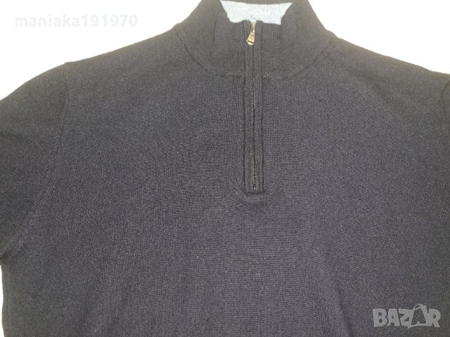 РЕЗЕРВИРАН! Мъжки италиански пуловер мерино (XL) 100% Merino Wool , снимка 2 - Пуловери - 43666706