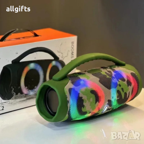 Booms Box 3 Mini: Преносима Bluetooth Колонка с LED RGB Осветление, снимка 5 - Bluetooth тонколони - 44854514