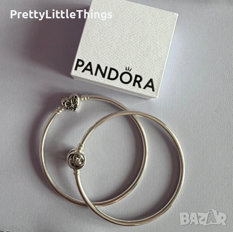 Сребърни твърди гривни Pandora 19 см