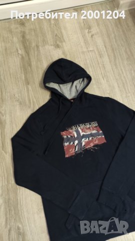 Оригинален Мъжки суичър на Napapijri М размер, снимка 3 - Суичъри - 38834745