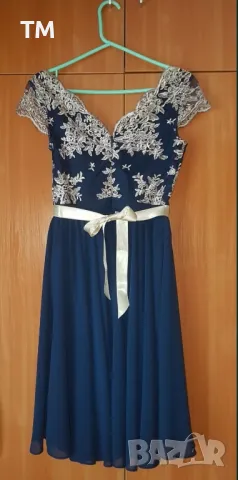 ЧИСТО НОВА! Разкошна официална рокля, размер "S", снимка 3 - Рокли - 47545219
