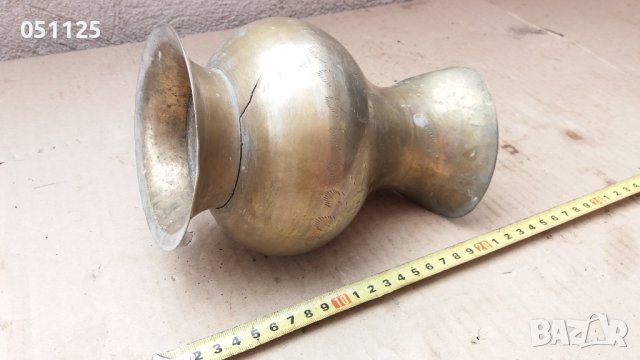 масивна бронзова кана орнаментирана с флорални мотиви , снимка 12 - Антикварни и старинни предмети - 40518832