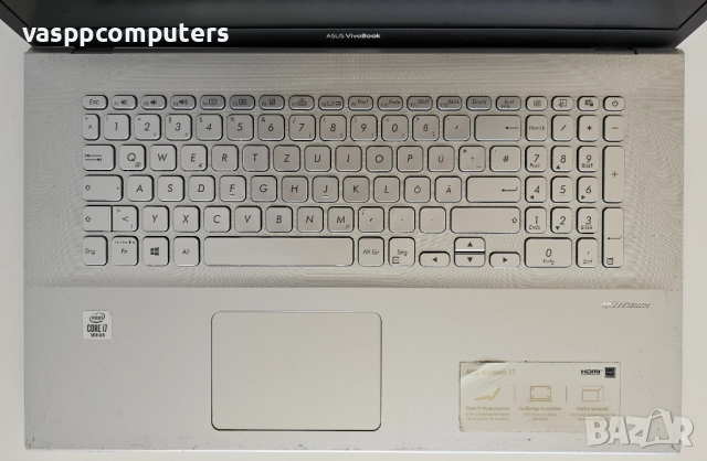 ASUS Vivobook 17 X712FA / 17.3" / i7-10510U / 8GB RAM / 256GB SSD NVMe, снимка 3 - Лаптопи за работа - 52651907
