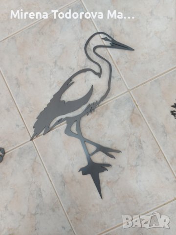 Mетален силует на птици oт стомана за градина, снимка 4 - Градински мебели, декорация  - 36617880